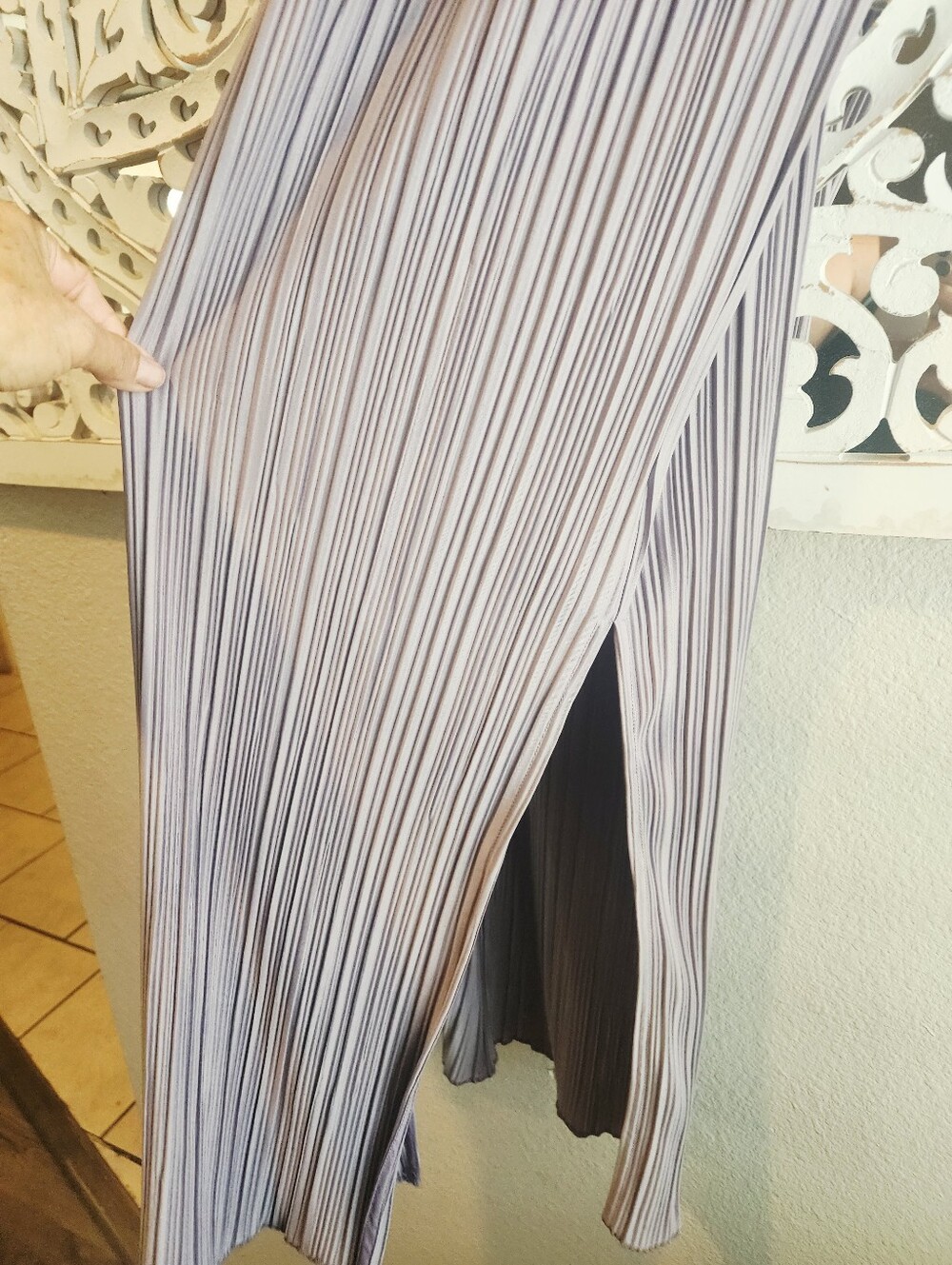 ANINE BING MELANIE PLEATED SHIFT MIDI DRESS SLEEVELESS HIGH NECK SIZE XSMALL - Picture 13 of 17